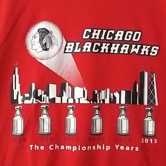 Chicago Blackhawks The Championship Years Tee Shirt - Picture 1 of 8